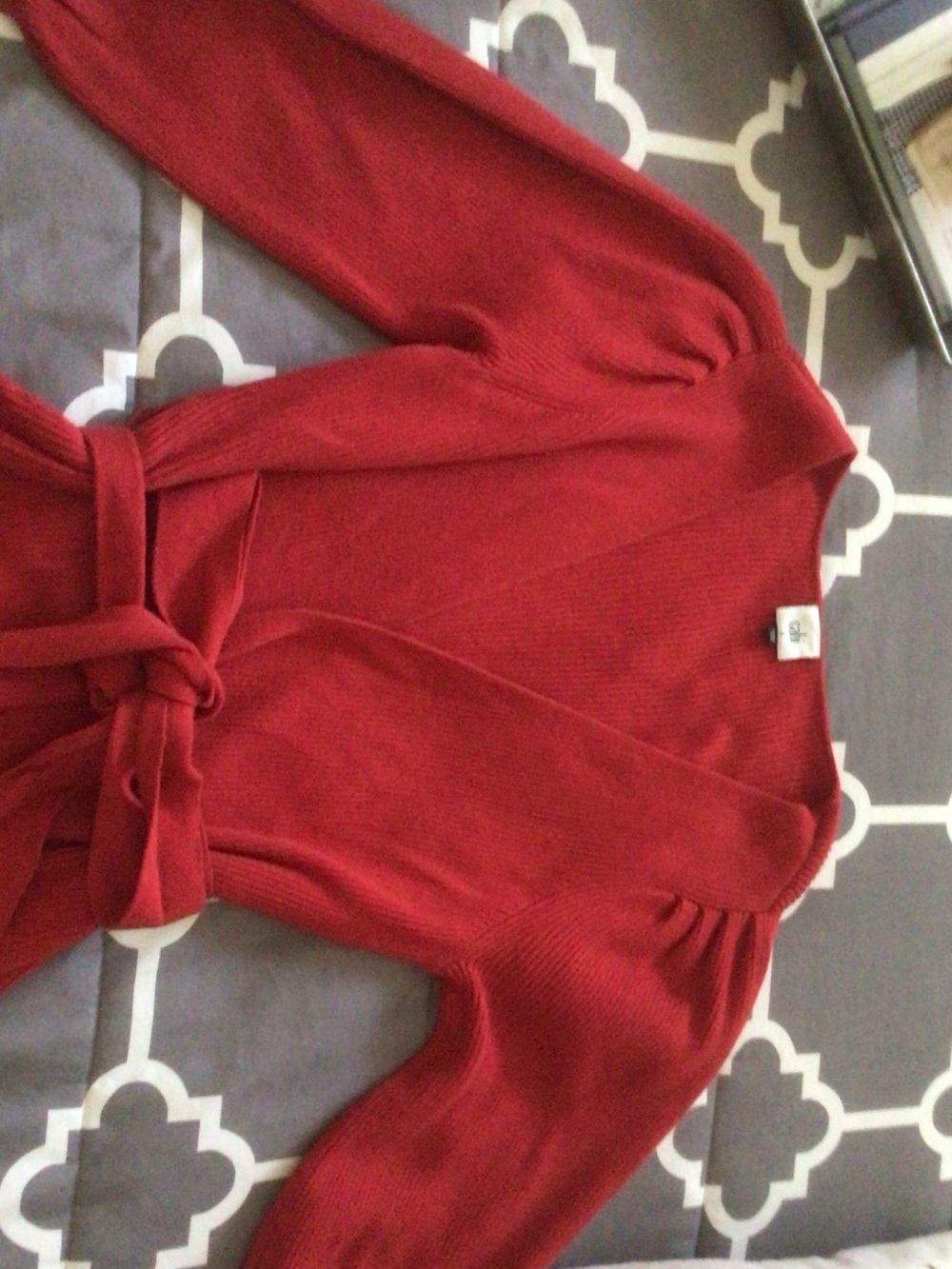 CAbi Rust Red Ribbed Knit Top - Picture 4 of 7